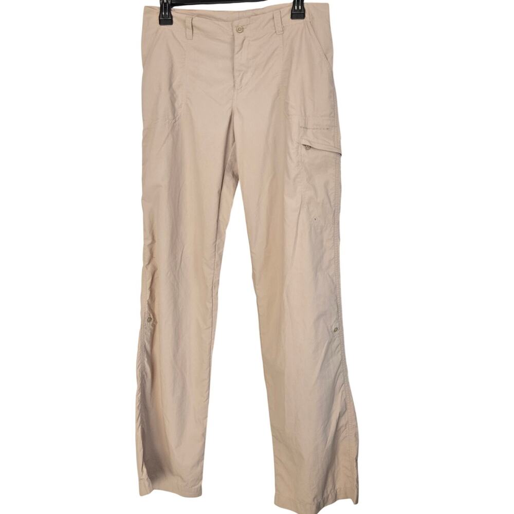 Granola Chic Columbia PFG Performance Gorpcore Beige Utilitarian Pants Size 6